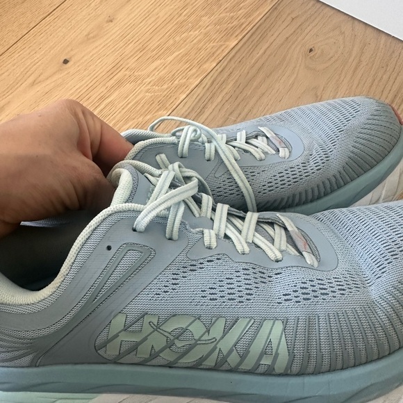 Hoka One One W Bondi 7 Wide Blue White Sneakers 1110531 BFBG Women's US 10D - Picture 7 of 7